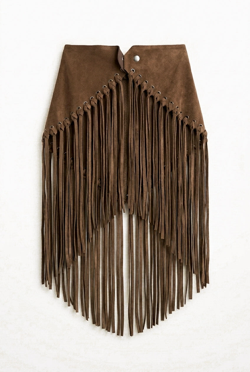 Arizona Fringed Shawl – Tobacco