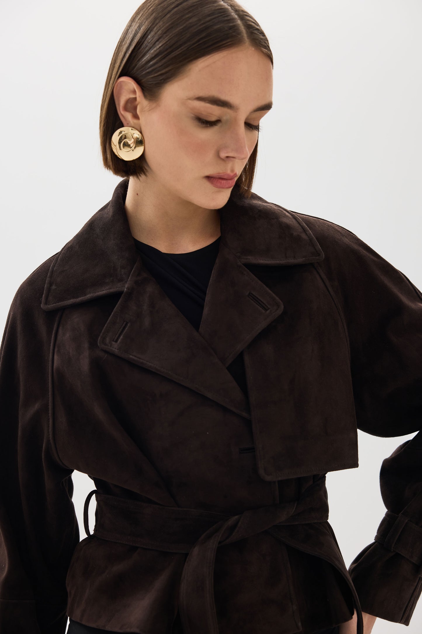 Monaco Jacket Brown Suede