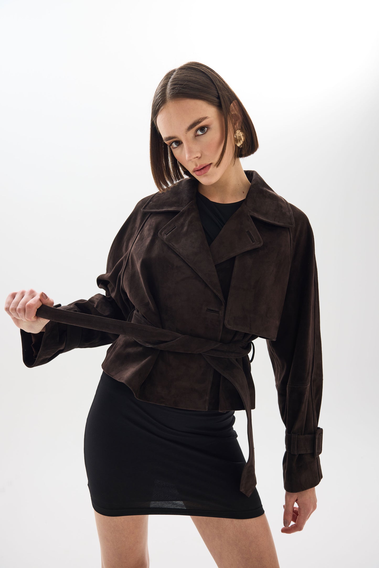 Monaco Jacket Brown Suede