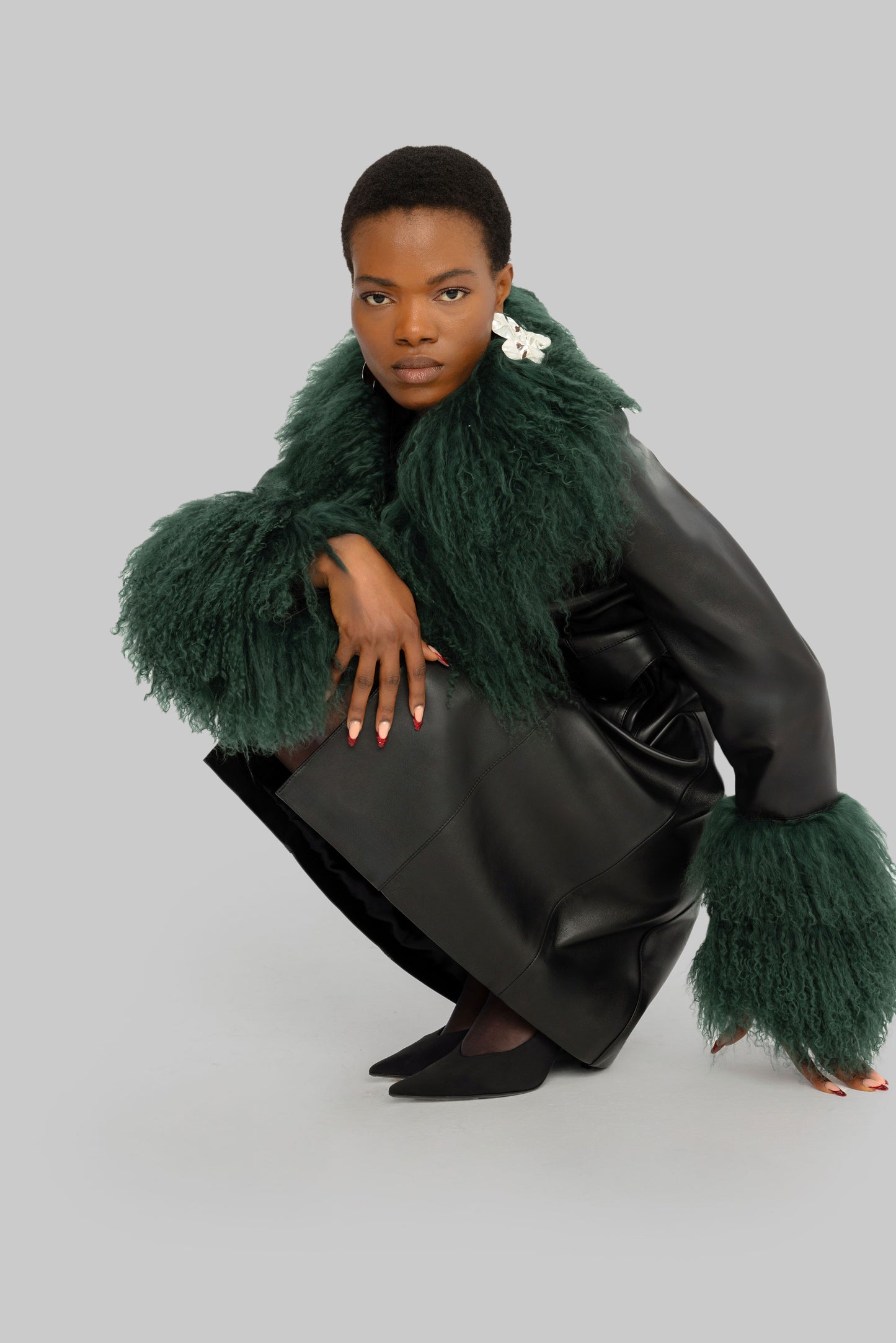 Tibet Green Fur Coat