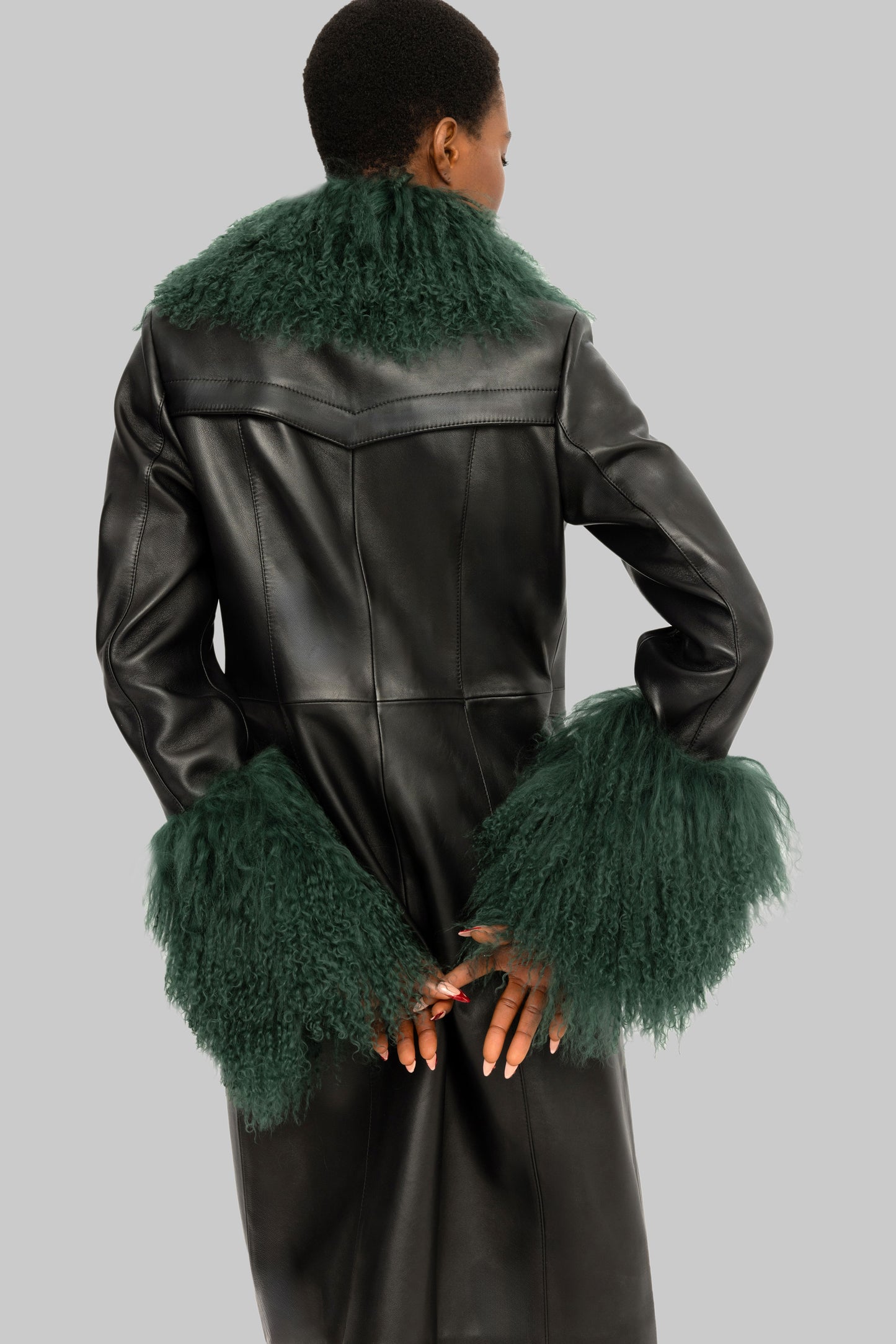 Tibet Green Fur Coat