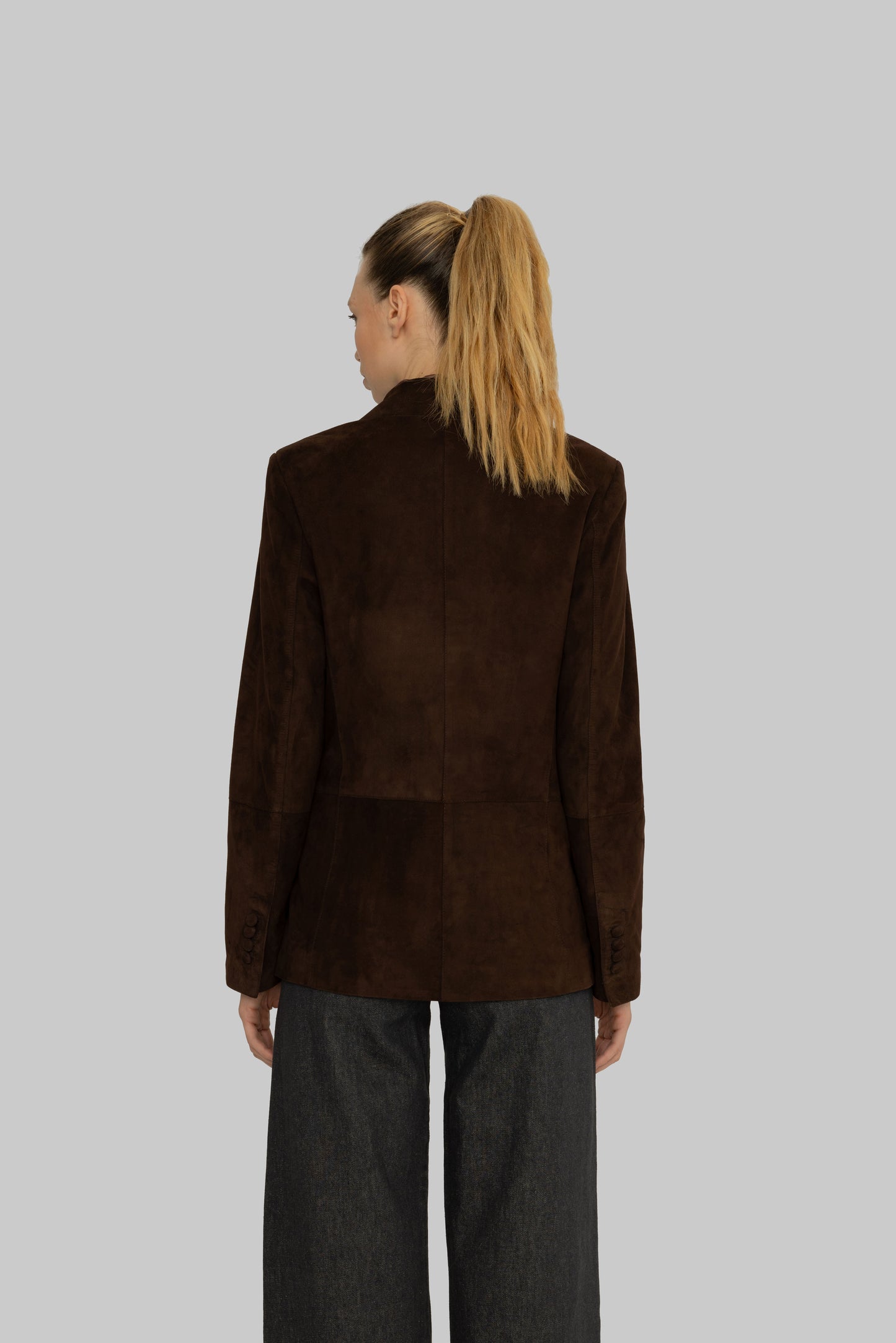 Sydney Brown Suede Blazer