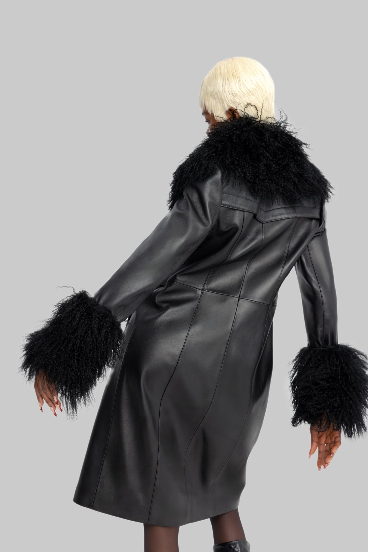 Tibet Black Fur Coat