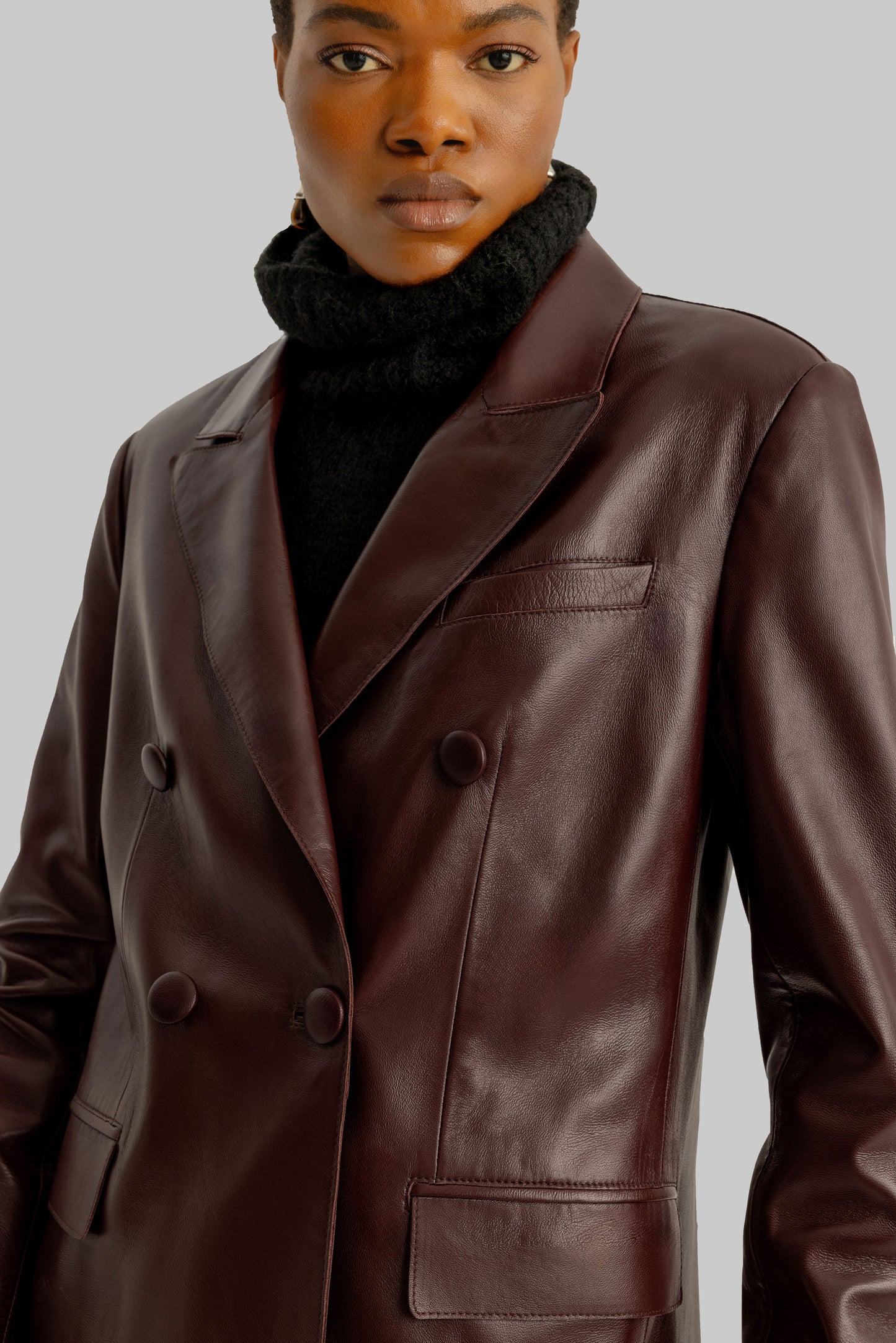 Sydney Burgundy Blazer