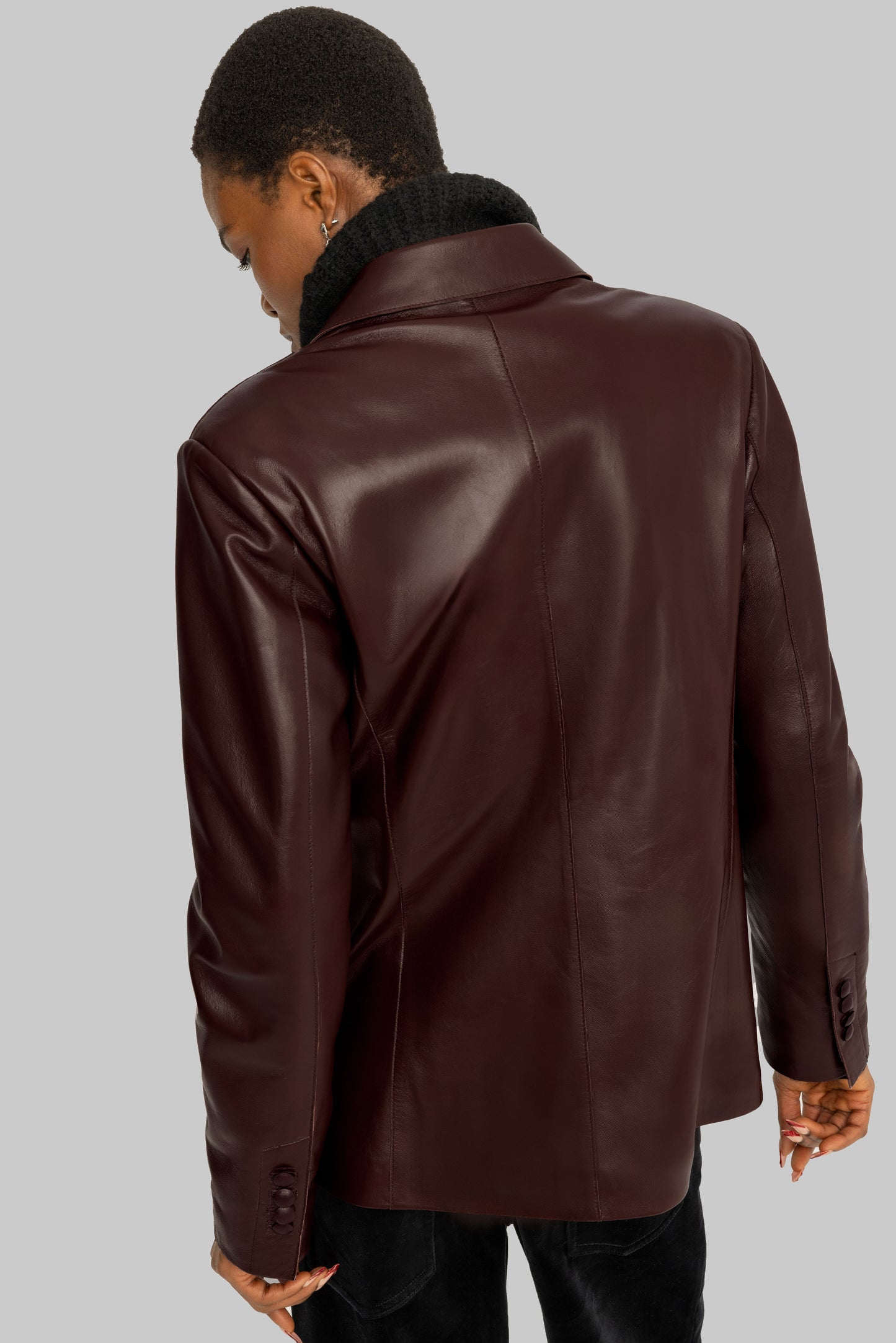 Sydney Burgundy Blazer