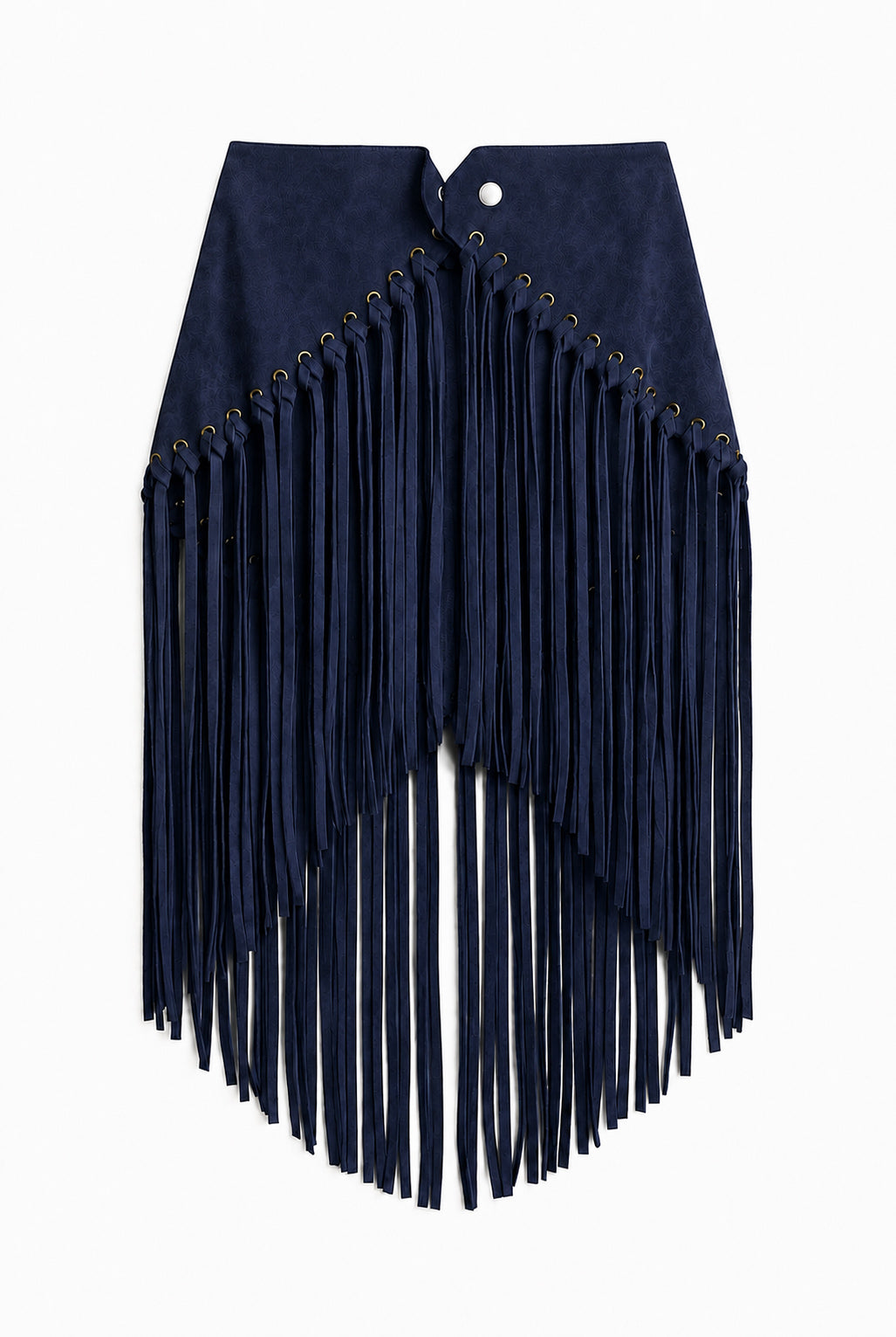 Arizona Fringed Shawl Dark Blue
