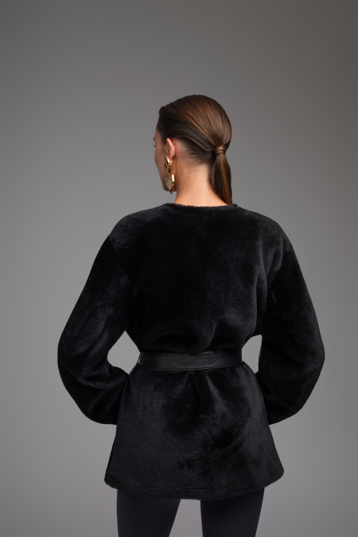 Celine Shearling Jacket - Black