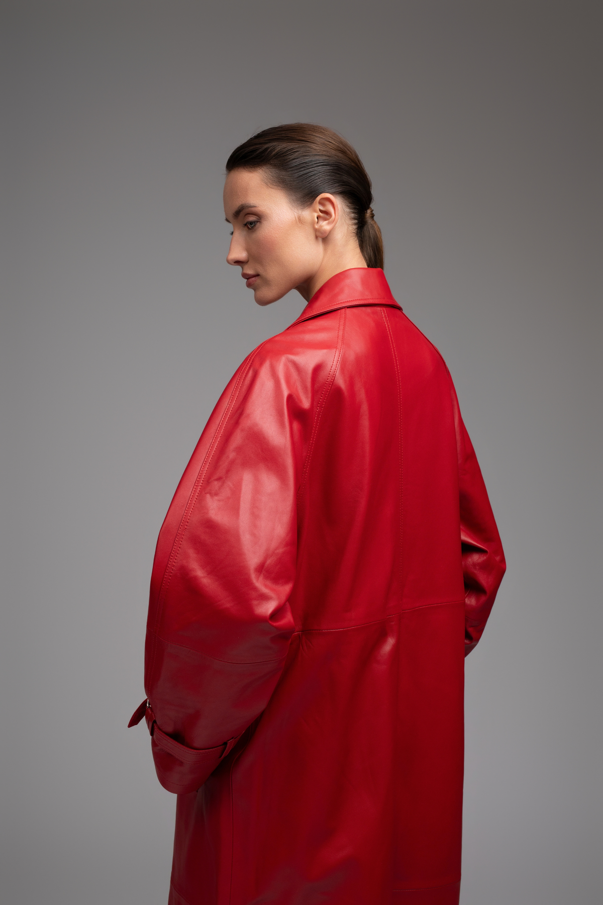 Barcelona Trench Coat - Red