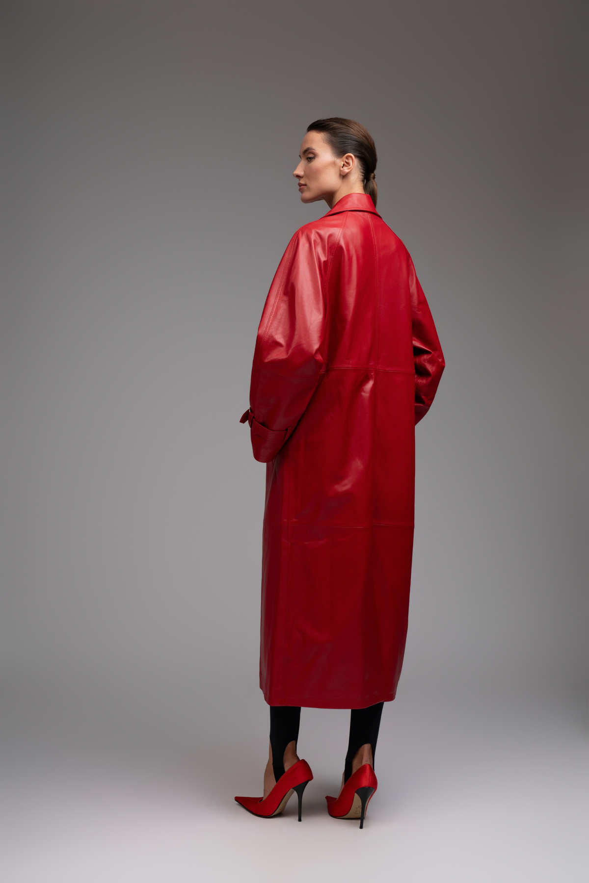 Barcelona Trench Coat - Red