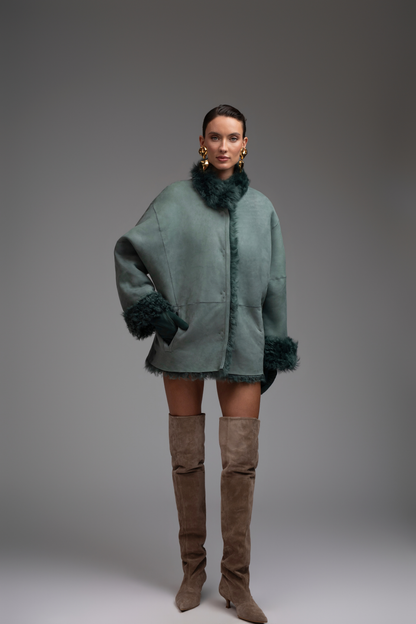 Moscow Shearling Jacket - Green