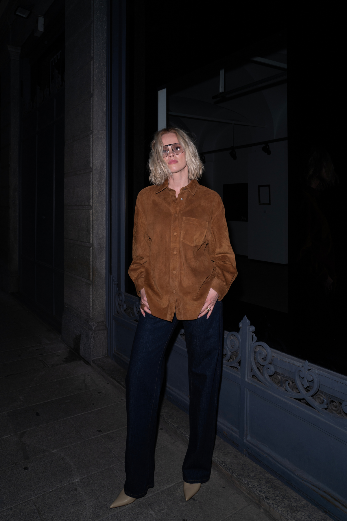 Liv Suede Shirt - Caramel