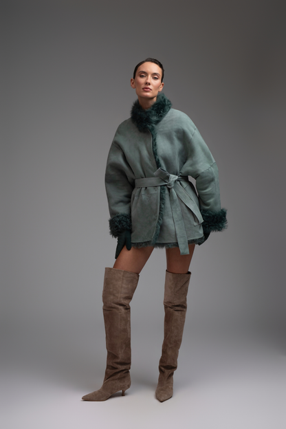 Moscow Shearling Jacket - Green
