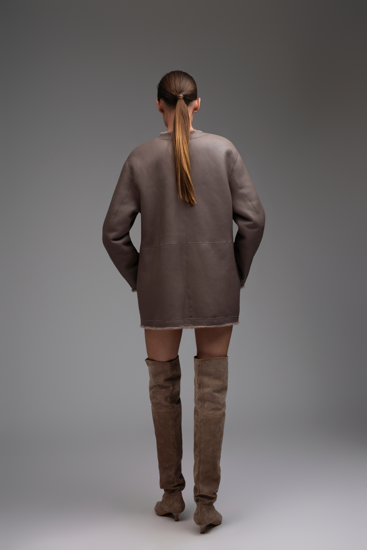 Celine Shearling Jacket - Mink
