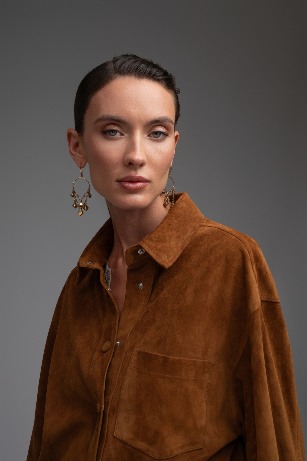 Liv Suede Shirt - Caramel