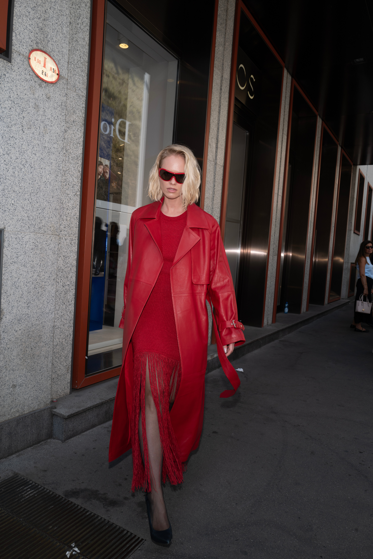 Barcelona Trench Coat - Red