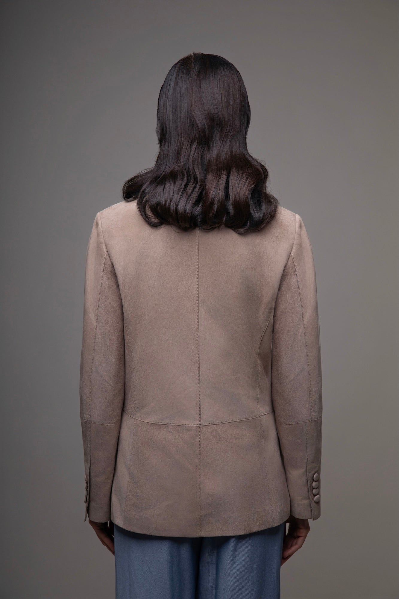 Sydney Beige Suede Blazer