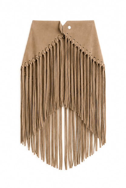 Arizona Fringed Shawl – Beige