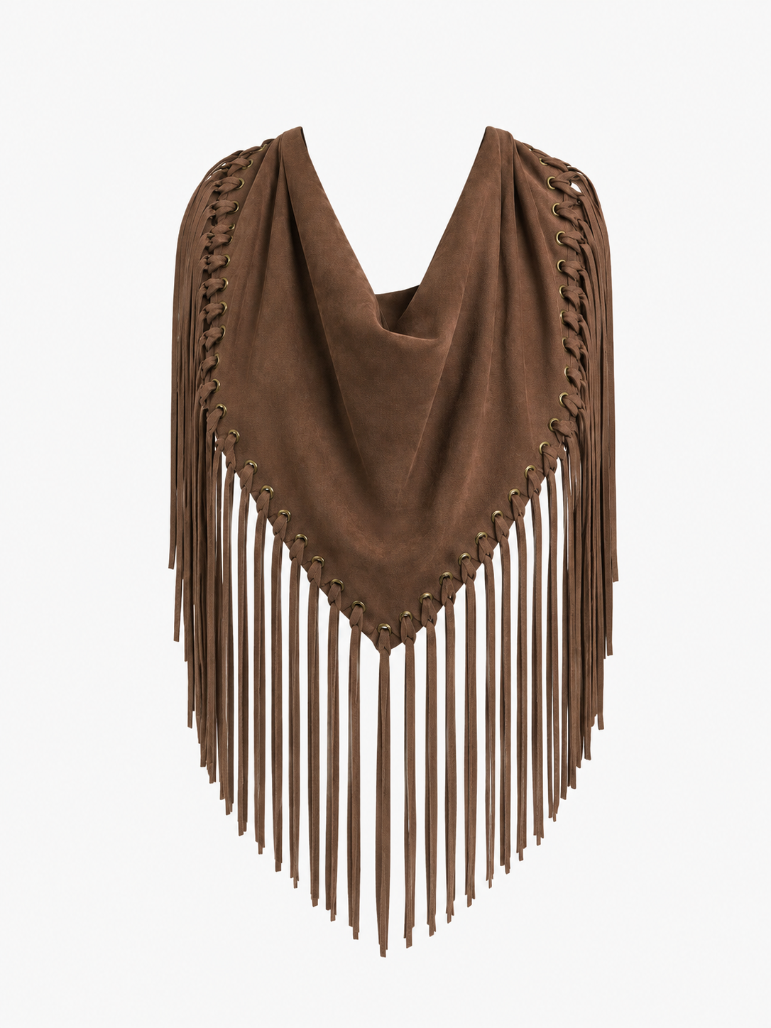 Arizona Fringed Shawl – Tobacco