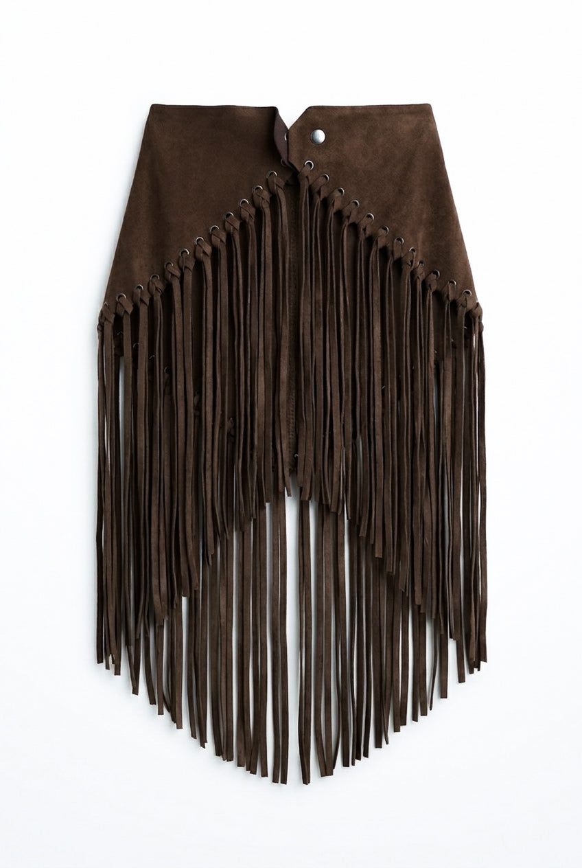 Arizona Fringed Shawl – Mocha