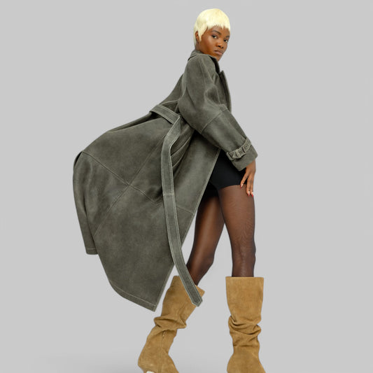 Venice Gray Trench Coat