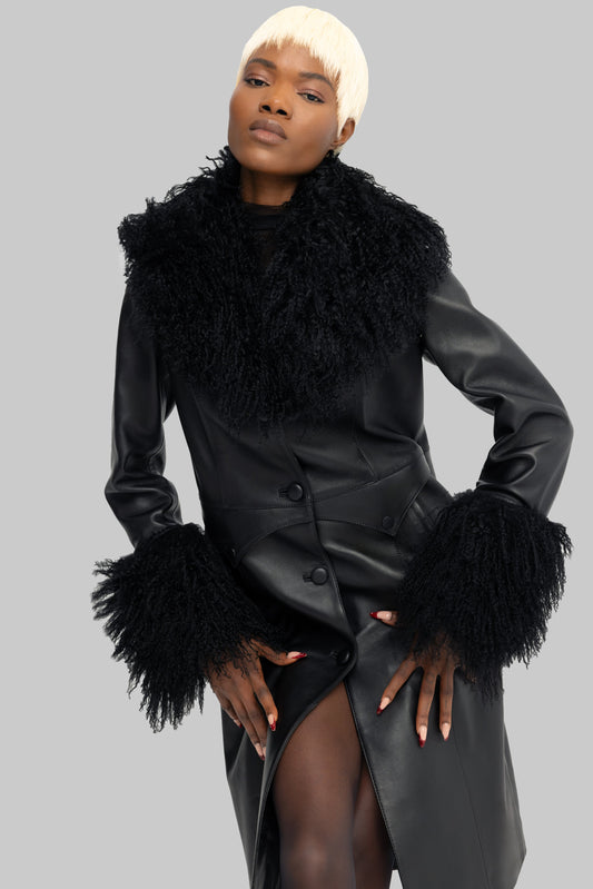 Tibet Black Fur Coat