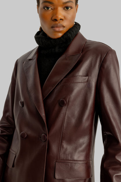 Sydney Burgundy Blazer