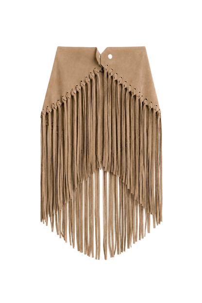 Arizona Fringed Shawl Beige