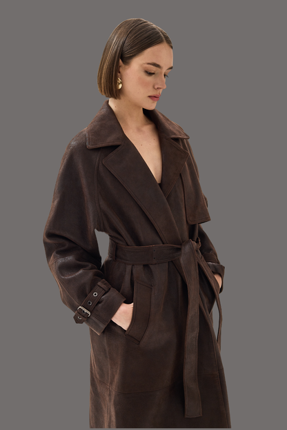 Venice Trench Coat Brown