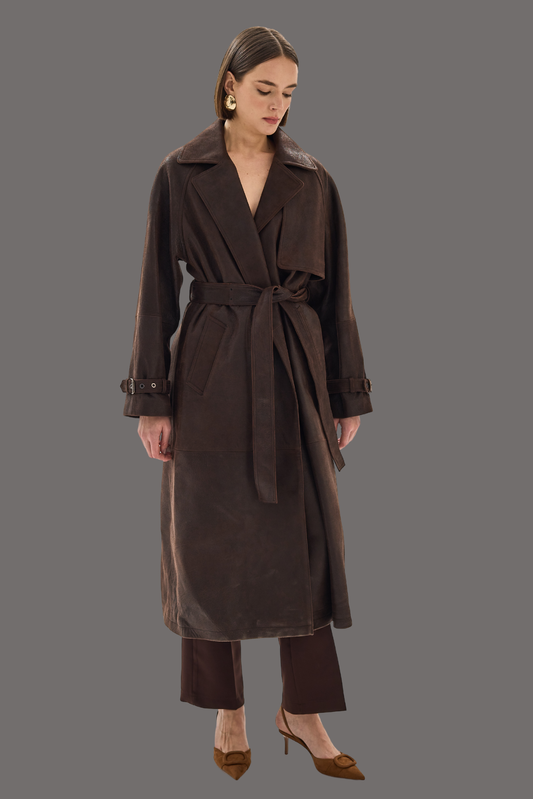 Venice Trench Coat Brown